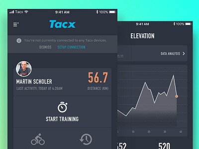 Tacx Training App app design ios ui ui design ux