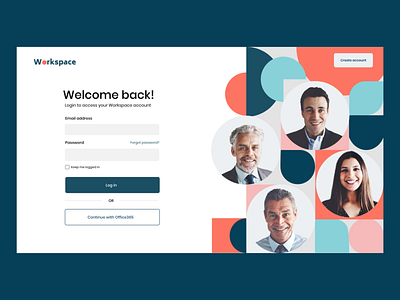 Login UI branding clean colour palette design landing page login login form login page login screen logos minimal pattern split screen ui ui design ui ux ux vector web design website design