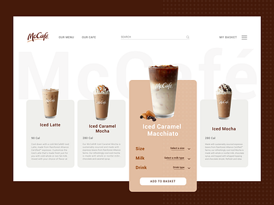 Mc Cafe Website Concept