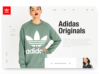 Day4: Adidas Originals Landing adidas design ecommerce ecommerce design landing page ui ux design