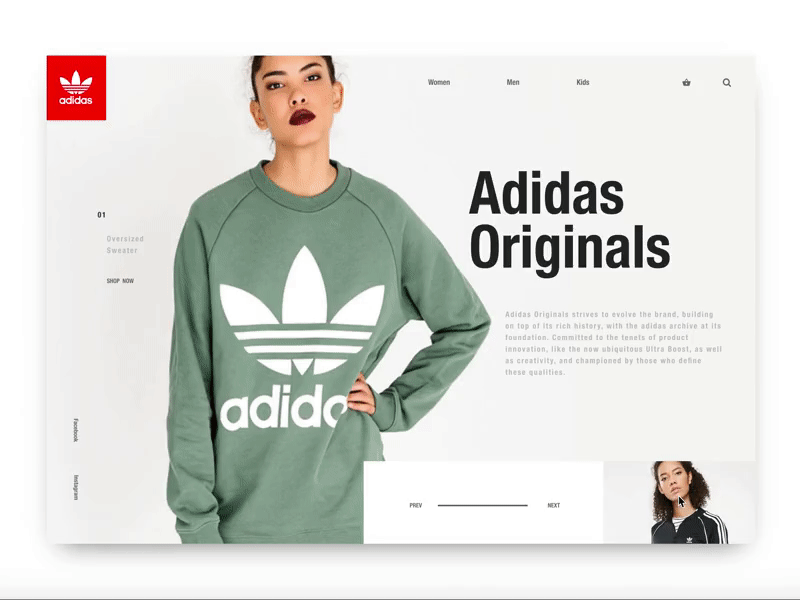 Adidas Originals Website Animation by Calvin on Dribbble