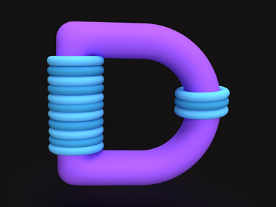 36 Days of type_D 36days 09 36daysoftype 36daysoftype 09 36daysoftype09 3d 3dtype design digitalart goodtype graphic design illustration letter lettering typedesign typography