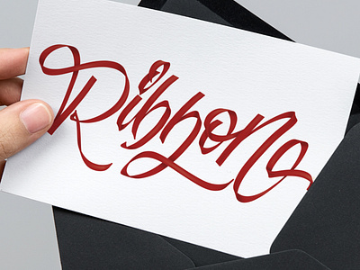 Ribbon - iPad calligraphy with a custom brush