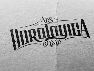 Ars HoroLogica ROME calligraphy custom lettering typography