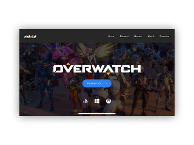 Overwatch | Site Concept | by Defold Studio design ui ux web website