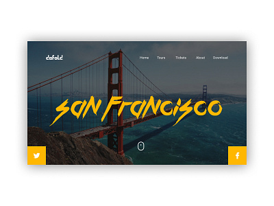 San Francisco | Site Concept | by Defold Studio design lettering minimal typography ui ux web website