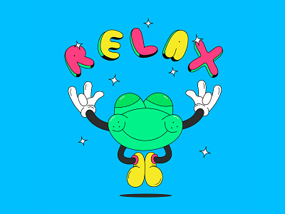 Relaxin' 2d art character characterdesign design illustration illustration art illustration design illustration digital illustrator type vector vectorart