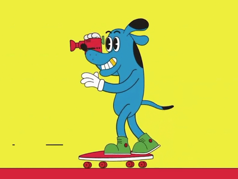 Ride or Die! 2d art animation 2d characterdesign dog illustration gif