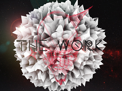 The Work CD Cover 3d atom array c4d cd cover cinema 4d music photoshop render