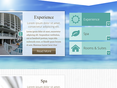 Hampton Inn beach design icons layout site slider texture web website