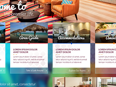 Website for Property in Haiti color colorful cta layout ui vibrant web web design website