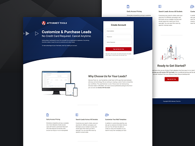 Landing Page Design landing page marketing ui ux web design