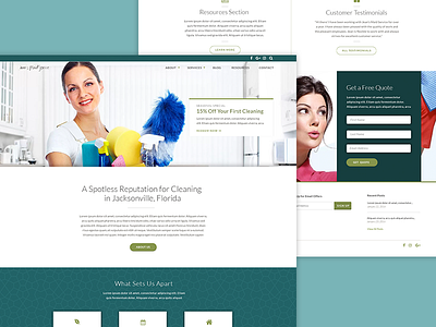 Jeans Clean Team Website brand cleaning ui ui design ux ux design visual design web design website