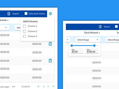 Table Filtering filter filters table table filtering ui web design ux ux ui web