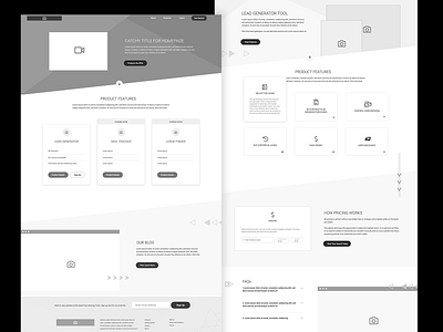 Marketing Website Wireframe