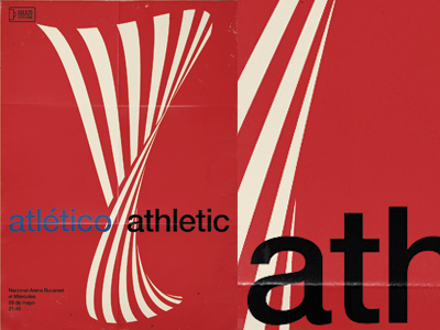 atletico athelic graphic design poster soccer sport typography