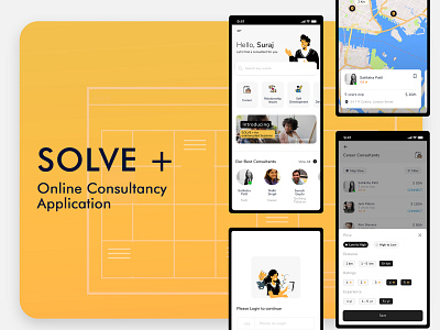 Online Consultancy App design illustration landing page design landingpage minimal mobile ui onboarding illustration product design ui uxdesign