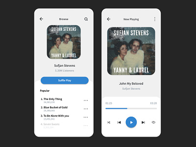 design challenge - music app app design design ui