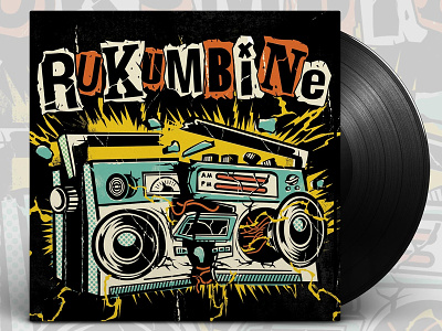 Rukumbine Album Art album cover album cover art albumartwork design illustration lettering art music design punkrock record ska music typography vector