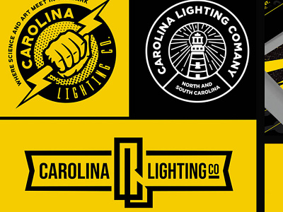 Carolina Lighting Logo brand identity branding design branding identity design logo vector