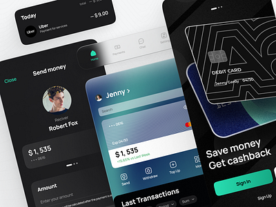 Finance app - Mobile App bank branding design finance illustration ui ux web