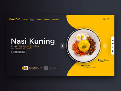 Indonesian Food Order app design branding color design food app graphic design photoshop ui web design website design