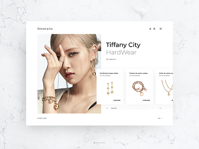 Tiffany&Co. Concept accessories art direction concept creative design ecommerce gold home jewelry layout minimalist modern photography shop slider ui ux visual web design whitespace
