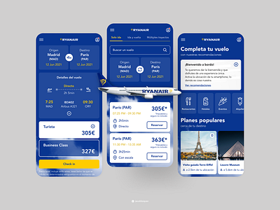 Flight Booking App Concept airlines airplane booking booking app clean concept design flight ryanair search ticket travel ui ui concept visual