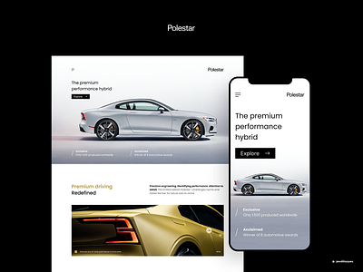 Polestar design concept app art direction car clean concept design desktop interactive minimalist polestar ui ux vehicle visual