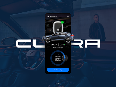 Cupra app charge concept app app design automotive battery car car app car charge car connect car smart charging clean concept cupra design electric energy mobile ui vehicle visual
