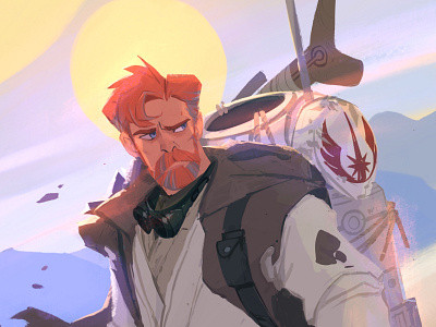 Obi Wan Kenobi Series illustration fanart illustration obiwan starwars