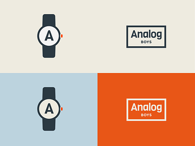 It's about time analog branding flat logo puns simple vector