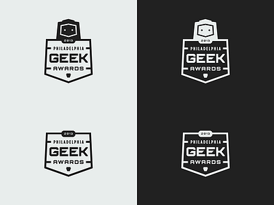 Logo Update branding geek awards logo philadelphia robot