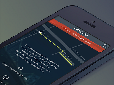 Animina animina app interface ios iphone philadelphia race street pier sound walk ui