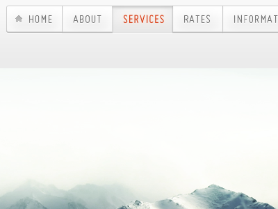 Clean Theme - Nav button clean light nav navigation sharp theme ui white