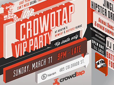 SXSW Flyer for Crowdtap
