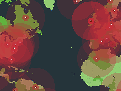 Outbreak chart infographic map viral virus