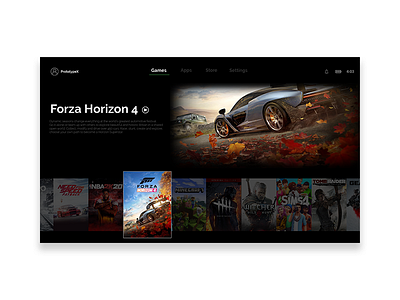 Xbox Series X - UI Design branding design ui ui design uidesign uiux ux uxdesign web xbox xbox series x