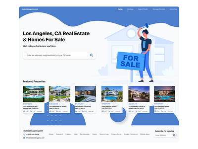 Real Estate - UI Design california losangeles minimal real estate ui ui design uidesign ux uxdesign web