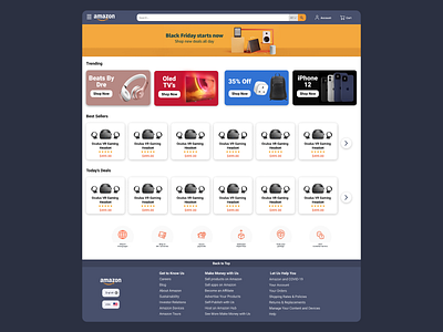 Amazon - UI Design amazon amazon fba branding design ui uidesign uiux ux uxdesign web