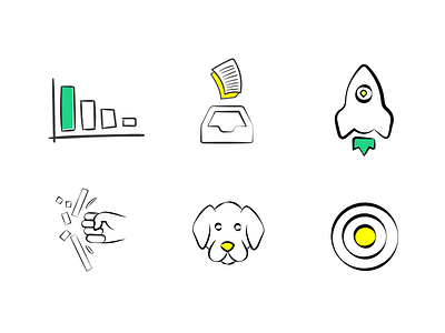 Doodle Icons for Workify clean icons doodle doodle icons draw icon icons web icons workify