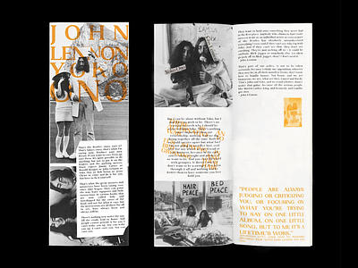 John Lennon Yoko Ono book grahic design john lennon typography yoko ono