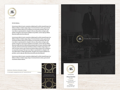 Ak Collateral branding business card collateral design full branding package identity letterhead
