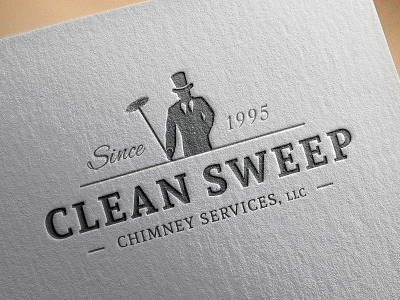 Cleansweep Letterpress branding chimney sweep identity letterpress logo