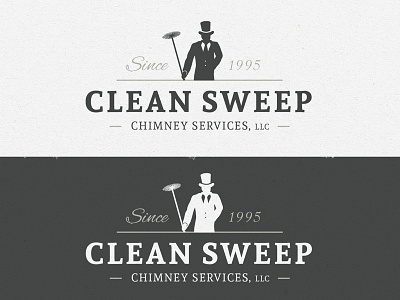 Cleansweep Logo branding chimney sweep identity logo