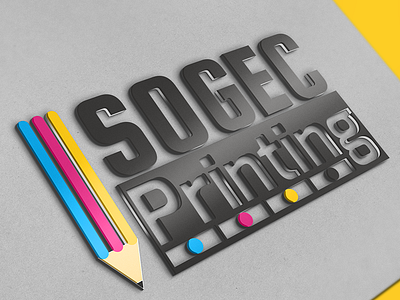 SOGEC Printing Logo, TUNISIA branding design logo logodesign