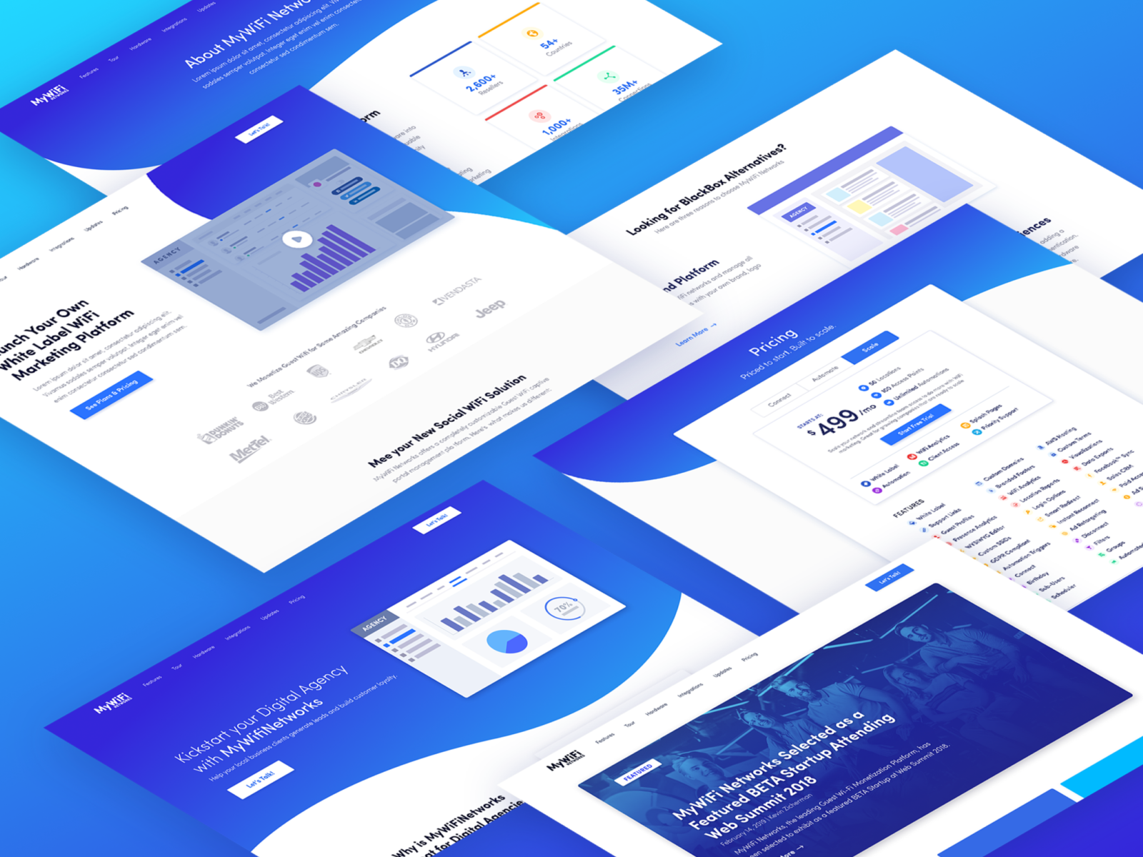 Web Pages Design | MyWifi Networks by BRIX Agency on Dribbble