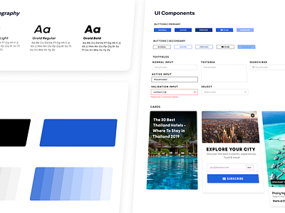 Brand Style & Guidelines | BucketListers city design design system gui plane saas style guide tour travel travel app trip trip planner ui vacation visual style guide web web design