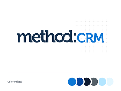 Logo & Brand Design | Method:CRM brand branding business chart crm customer relationship management isotype leads logo logo design saas sales symbol typography