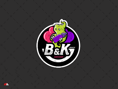 B&K Vapeshop Logo (Minsk) branding design esport gaming illustration logo mascot team logo ui vape vapeshop